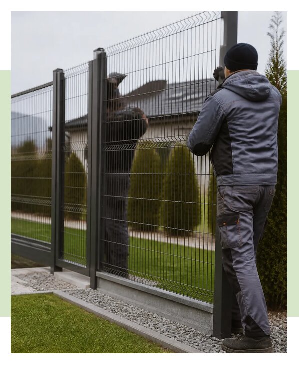 Секционный 3Д забор из металла с установкой под ключ в Анжере-Судженске
